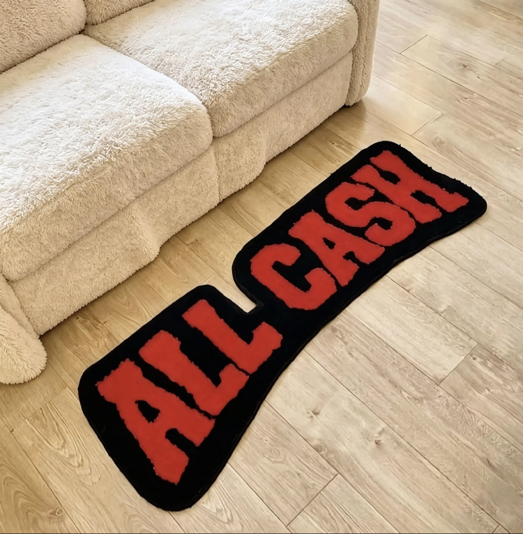"All Cash" Hypebeast Tasarım Tufting Halı