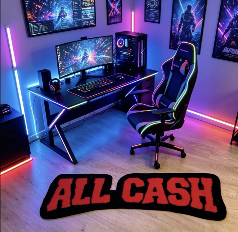 "All Cash" Hypebeast Tasarım Tufting Halı