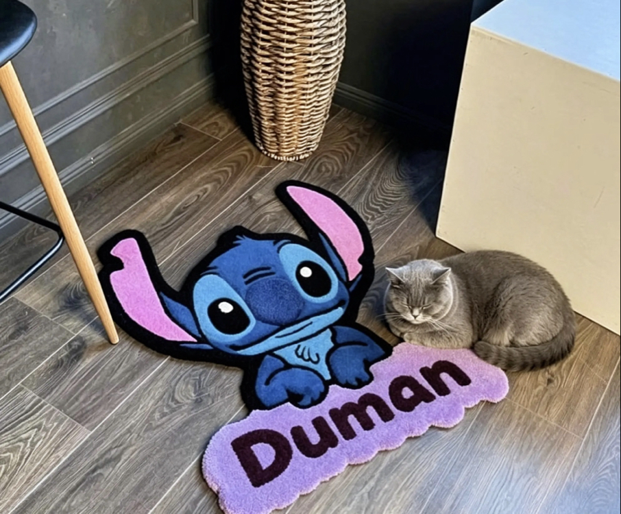 Özel İsimli Stitch Tufting Halı & Dekor