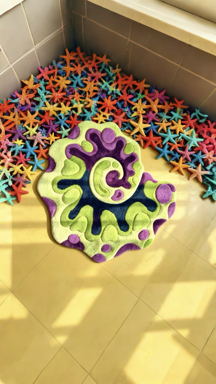 Özel Tasarım Hand-Tufted Dekoratif Halı (Nautilus)