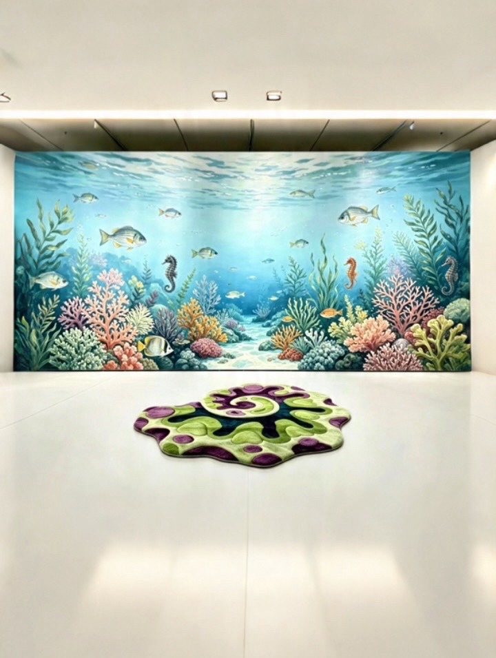 Özel Tasarım Hand-Tufted Dekoratif Halı (Nautilus)
