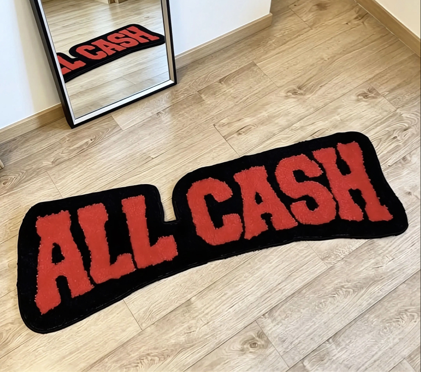"All Cash" Hypebeast Tasarım Tufting Halı