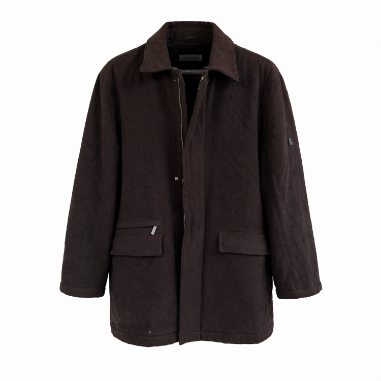 Vintage Koyu Kahve Yün Mont – Minimal & Modern Kesim