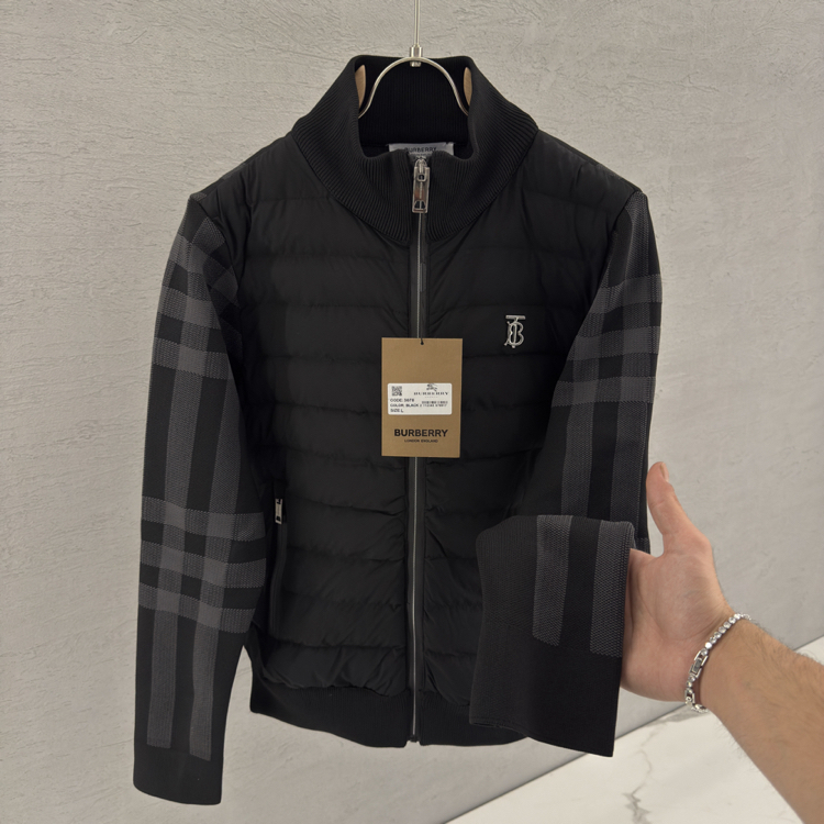 İthal BURBERRY Çelik Örme Mont/Ceket