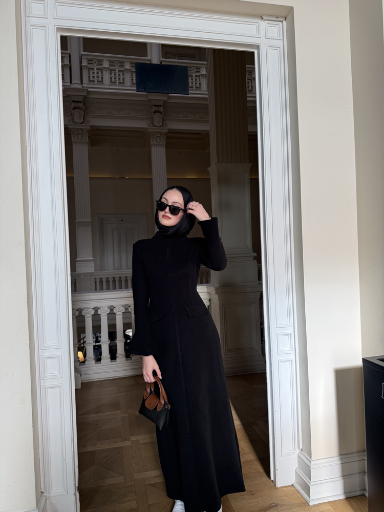 Black aura dress