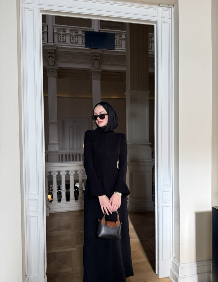 Black aura dress