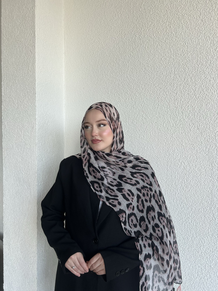 Pembe Leopar şal 