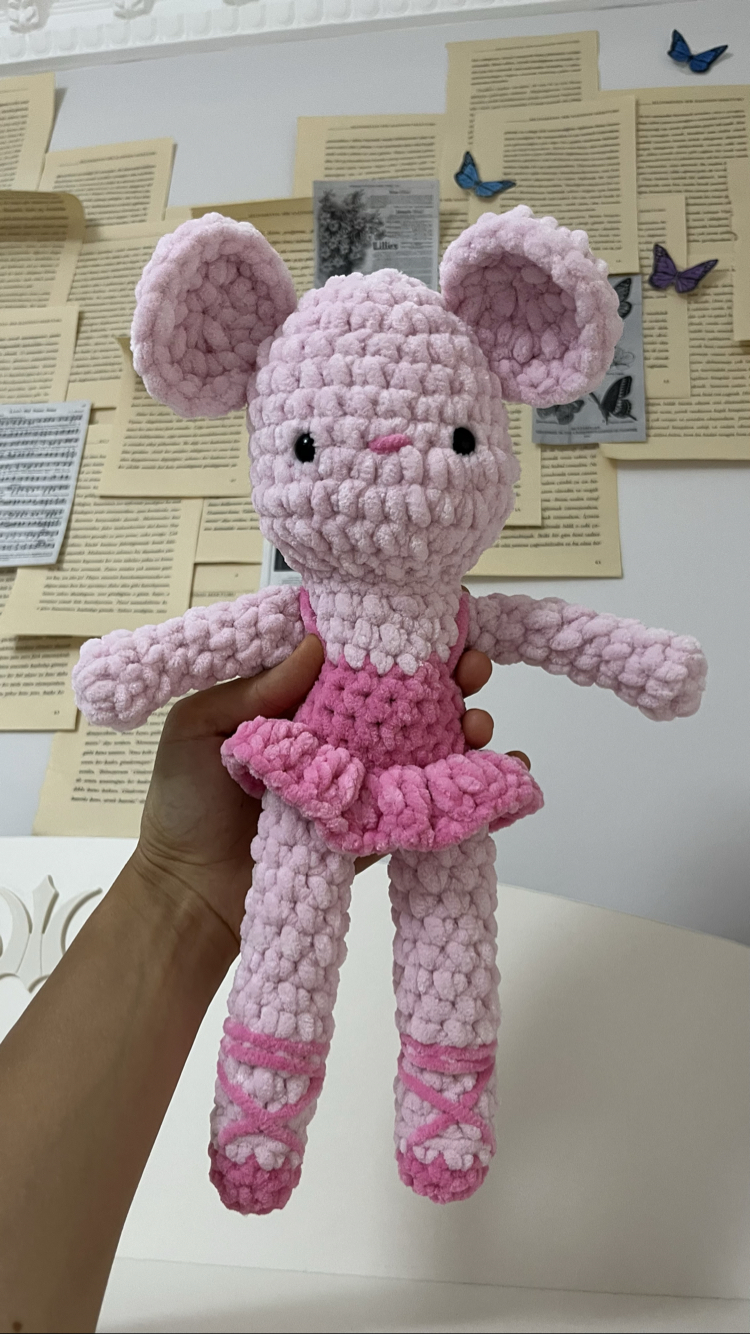 Amigurumi örgü balerin tavşan