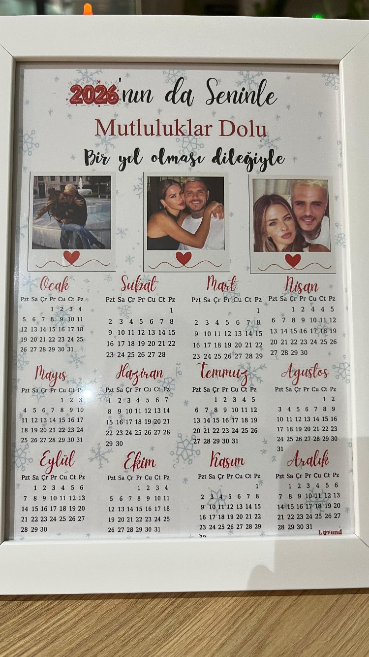 Kişiye Özel çerçeve tasarımı -8(Fotoğraflı Takvim)