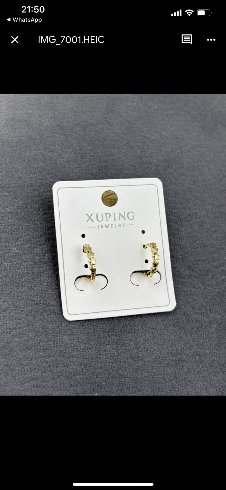 Xuping mini yıldız halka küpe
