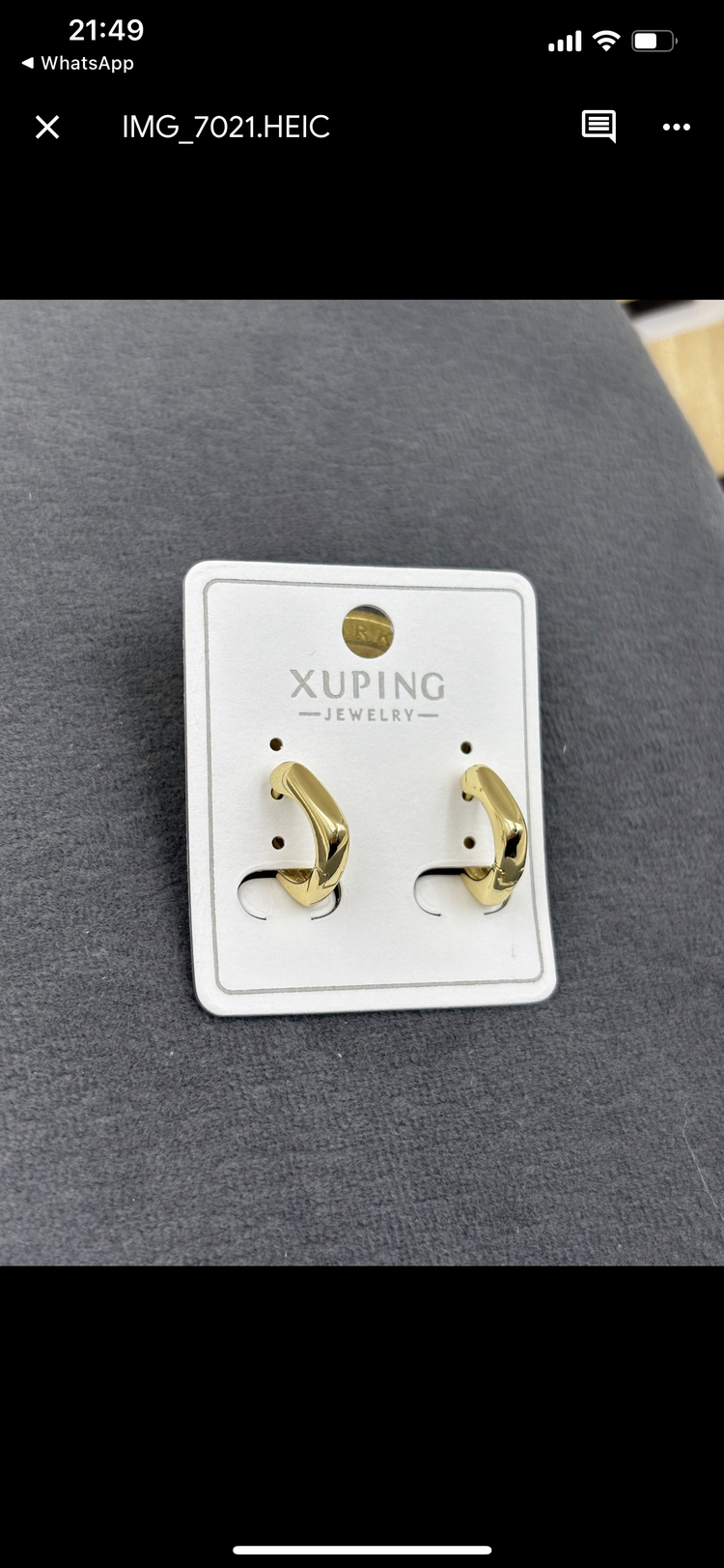 Xuping kare form halka küpe