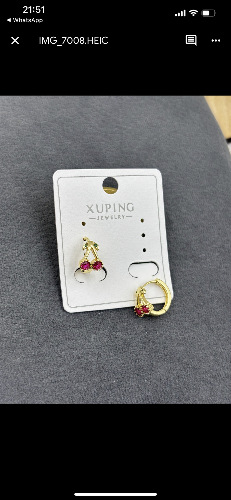 Xuping kiraz küpe