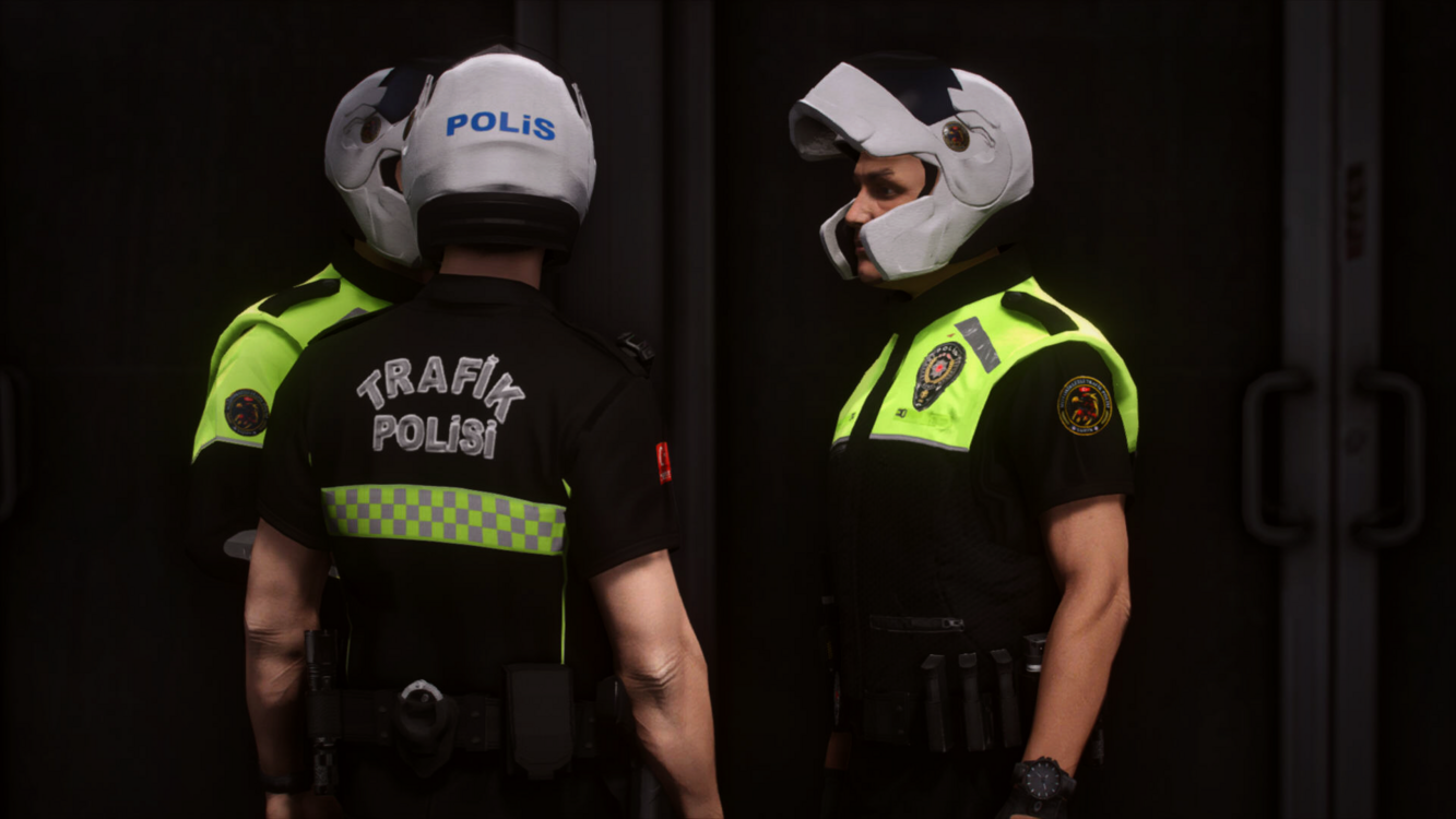 Motosikletli Trafik Polisi [EUP/Reflective]