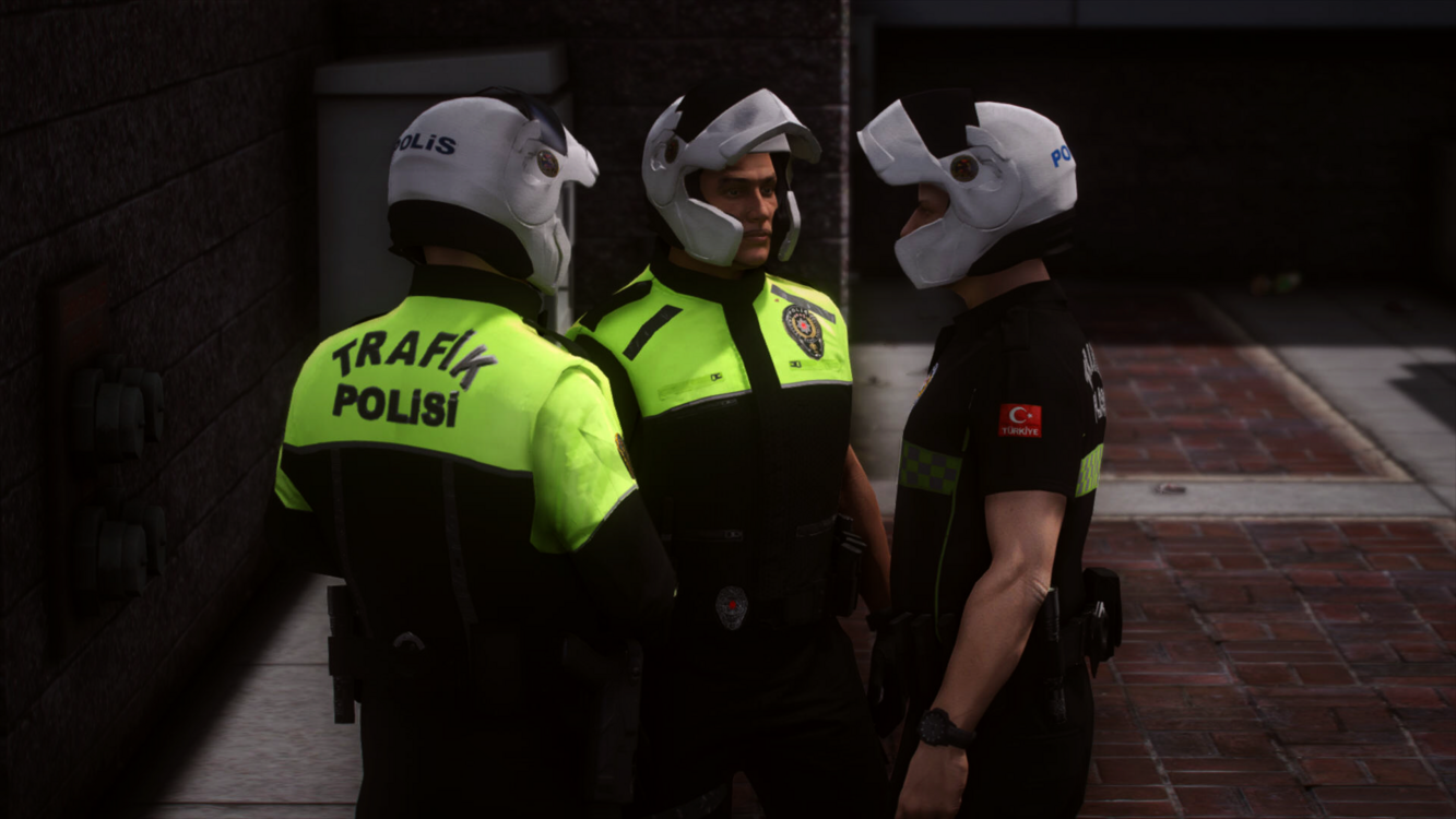 Motosikletli Trafik Polisi [EUP/Reflective]