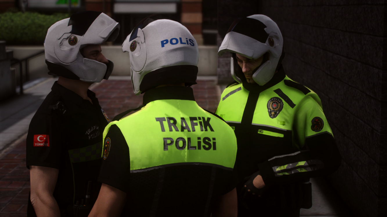 Motosikletli Trafik Polisi [EUP/Reflective]