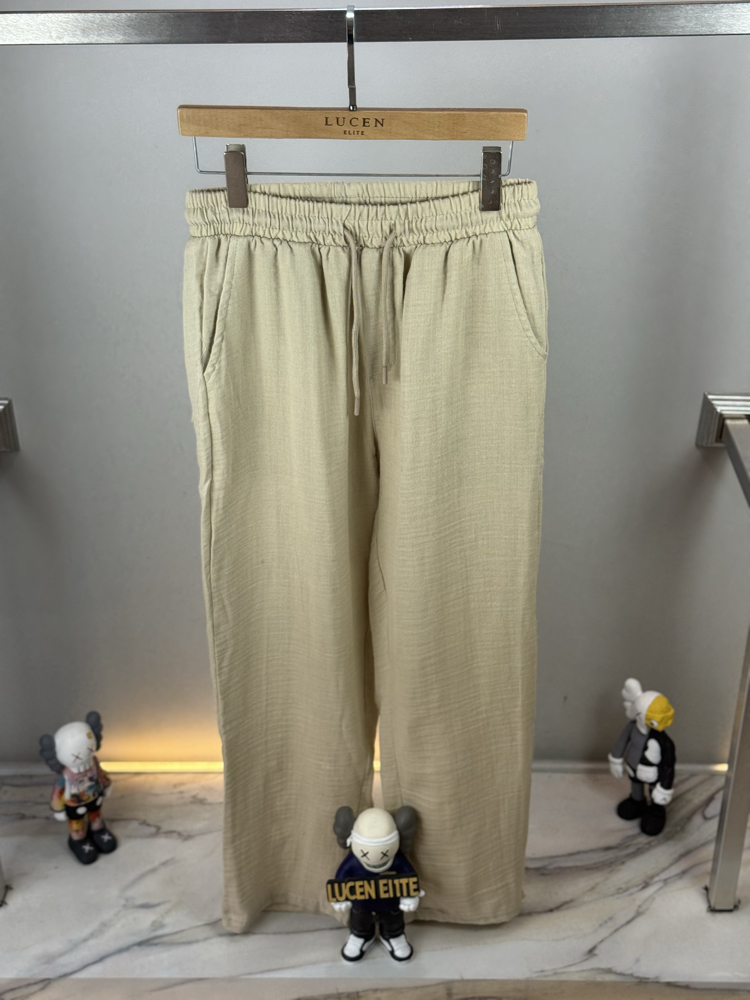 Keten Pantolon (Bej)