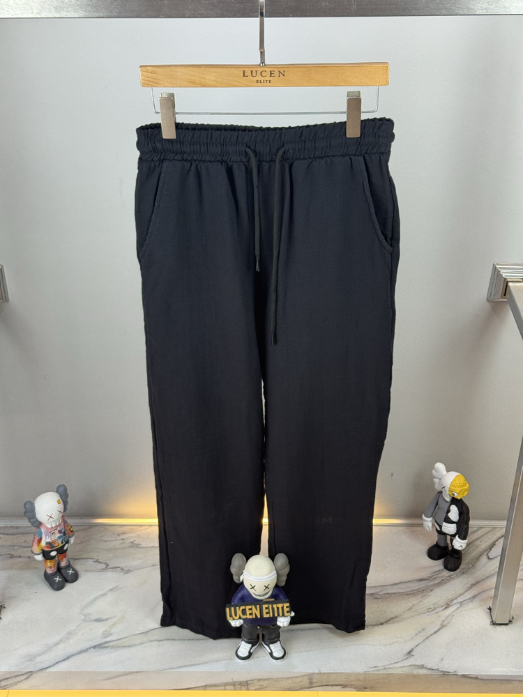 Keten Pantolon (Siyah)