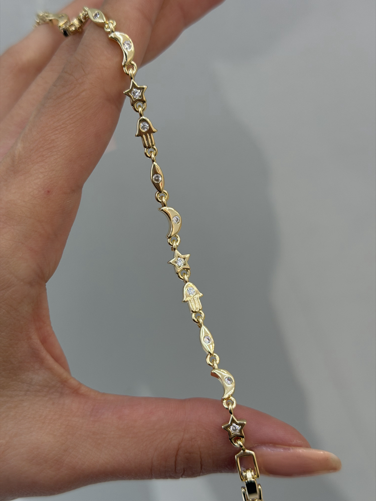 Premium Seri Manifest Bileklik | 14k Gold
