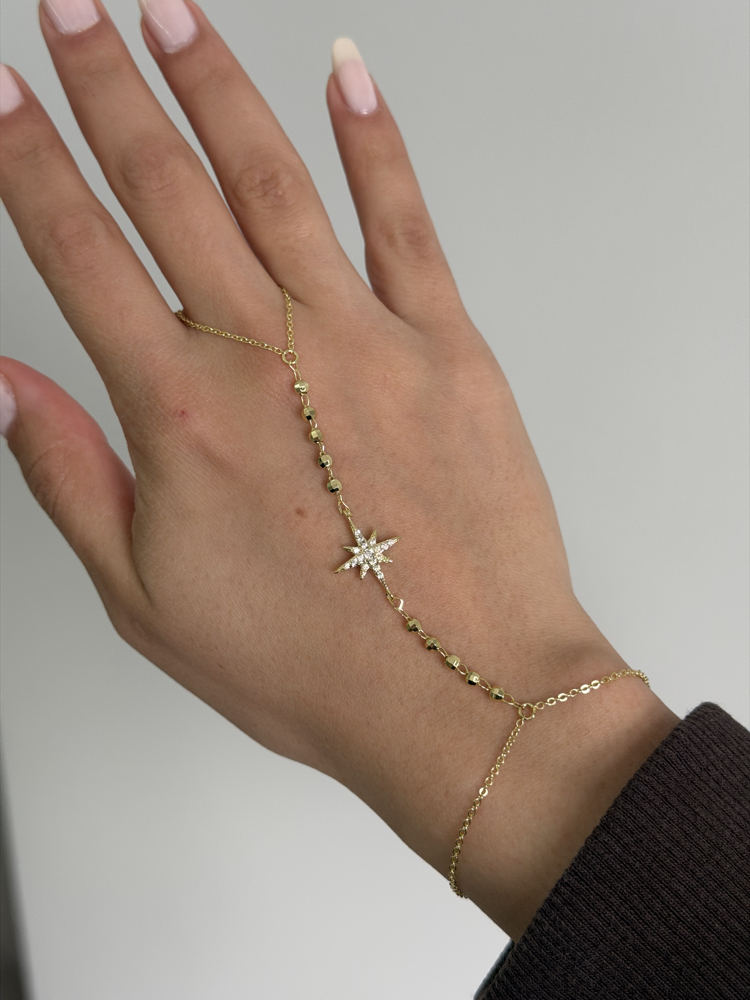  Çelik Topçuklu Kutup Yıldızı Şahmeran | 14k gold