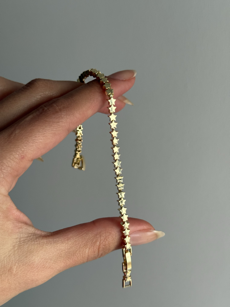 Basic Star Bileklik | 14k Gold
