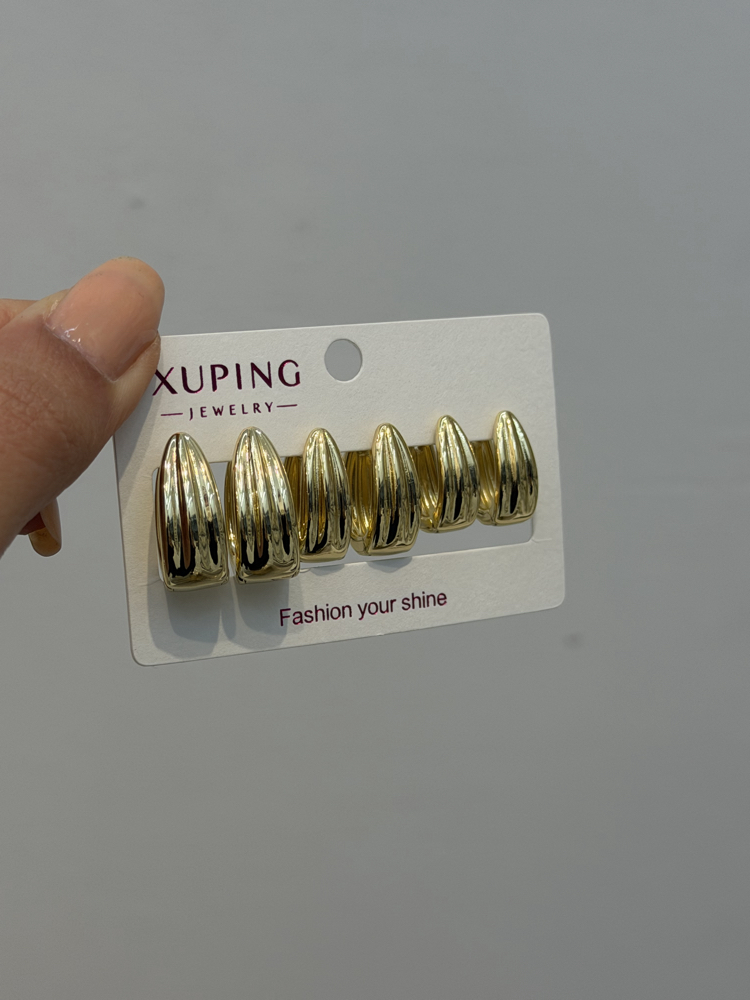 Xuping 14k Basic Halka Set Küpe 2