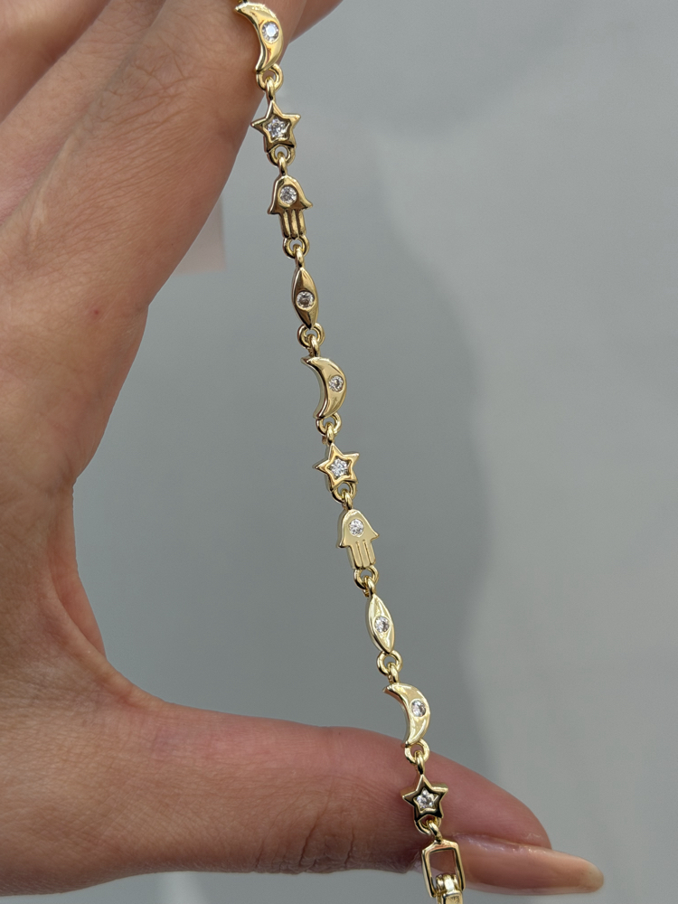 Premium Seri Manifest Bileklik | 14k Gold