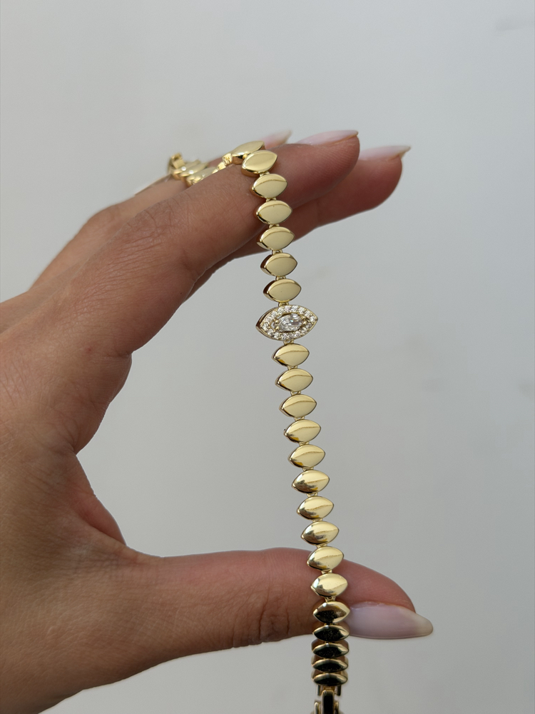 Premium Seri Vintage Badem Bileklik | Gold