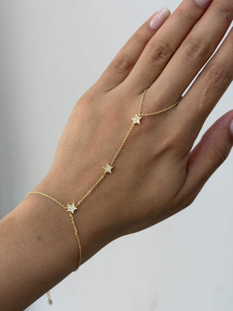 Premium Series Minimal Yıldızlı Şahmeran | Gold