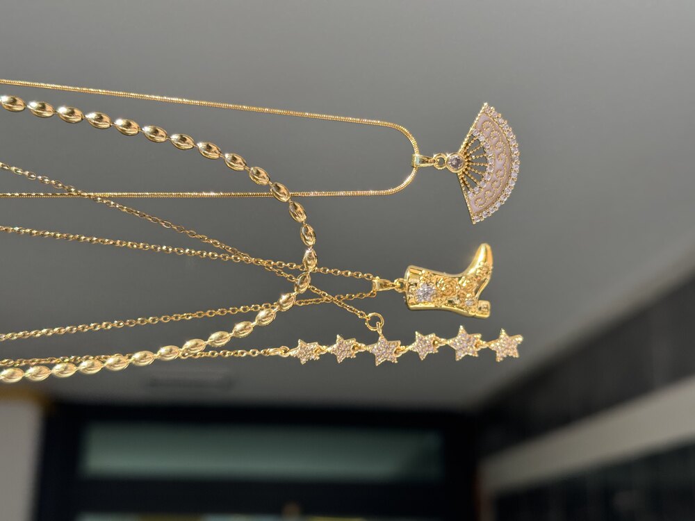 Çelik Gold Kolye KOMBİNİ