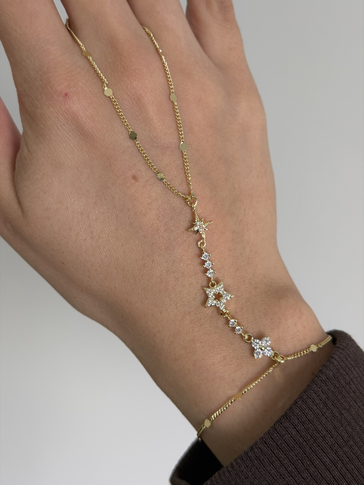 Çelik Yıldız Figürlü Şahmeran | 14k gold