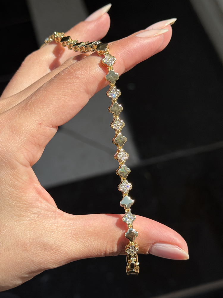 Premium Seri Yonca Bileklik | 14k gold