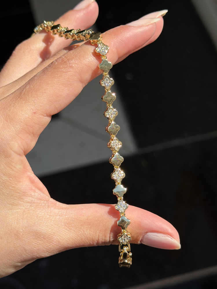 Premium Seri Yonca Bileklik | 14k gold