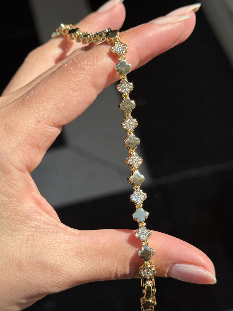 Premium Seri Yonca Bileklik | 14k gold