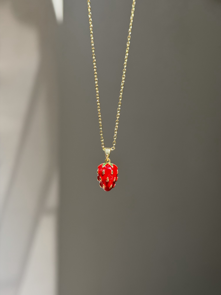 Çelik Çilek Kolye | Gold