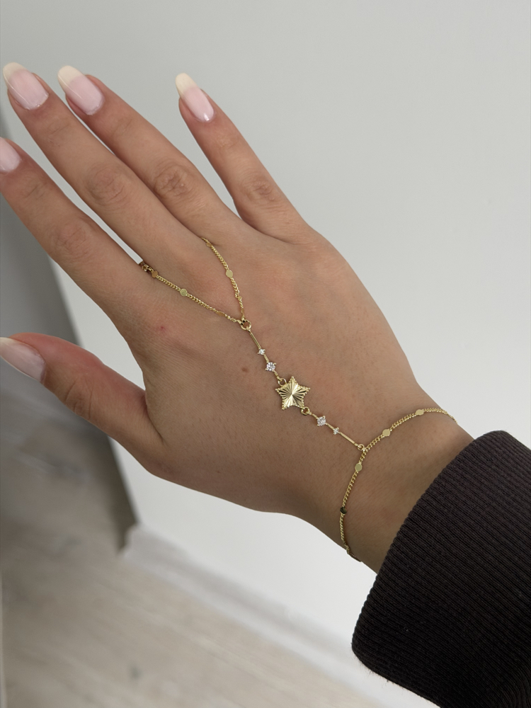 Çelik Parlak Yıldız Şahmeran | 14k gold