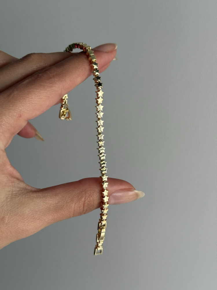 Basic Star Bileklik | 14k Gold