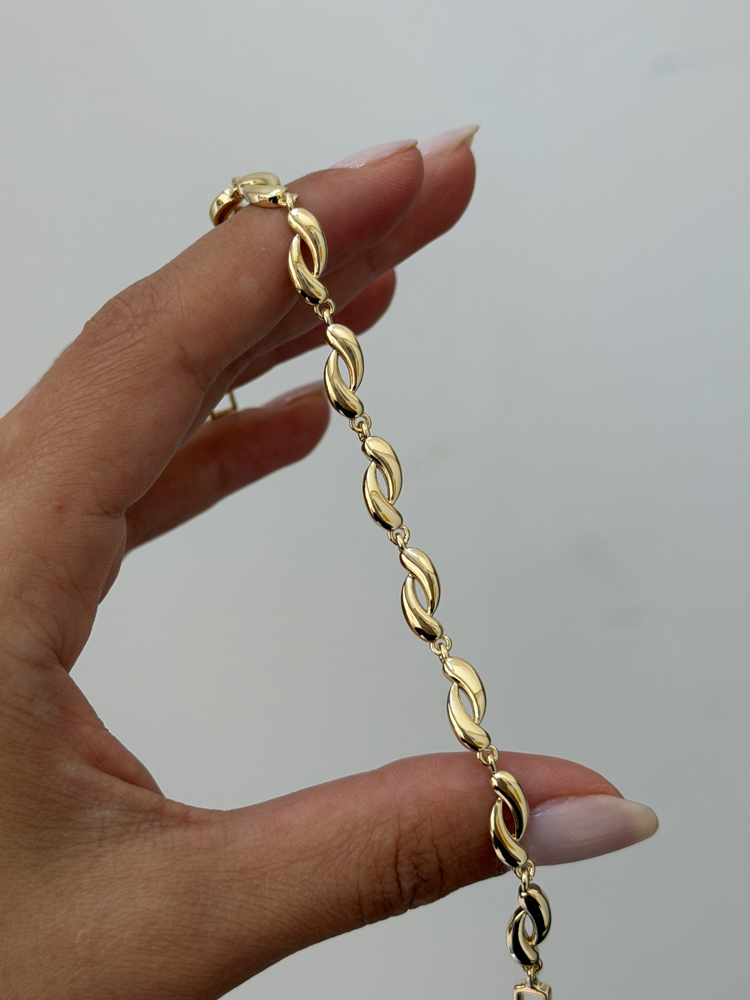Premium Seri Vintage Damla Bileklik | Gold
