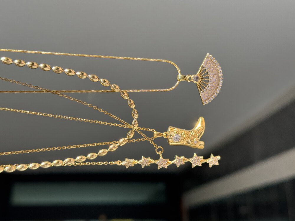 Çelik Gold Kolye KOMBİNİ