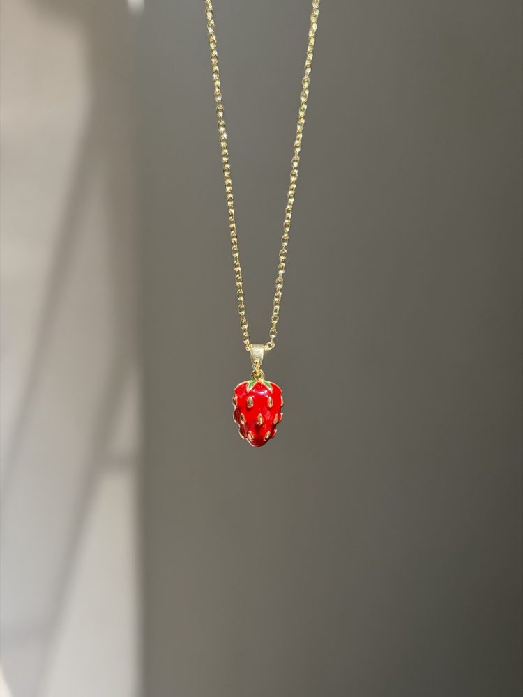Çelik Çilek Kolye | Gold