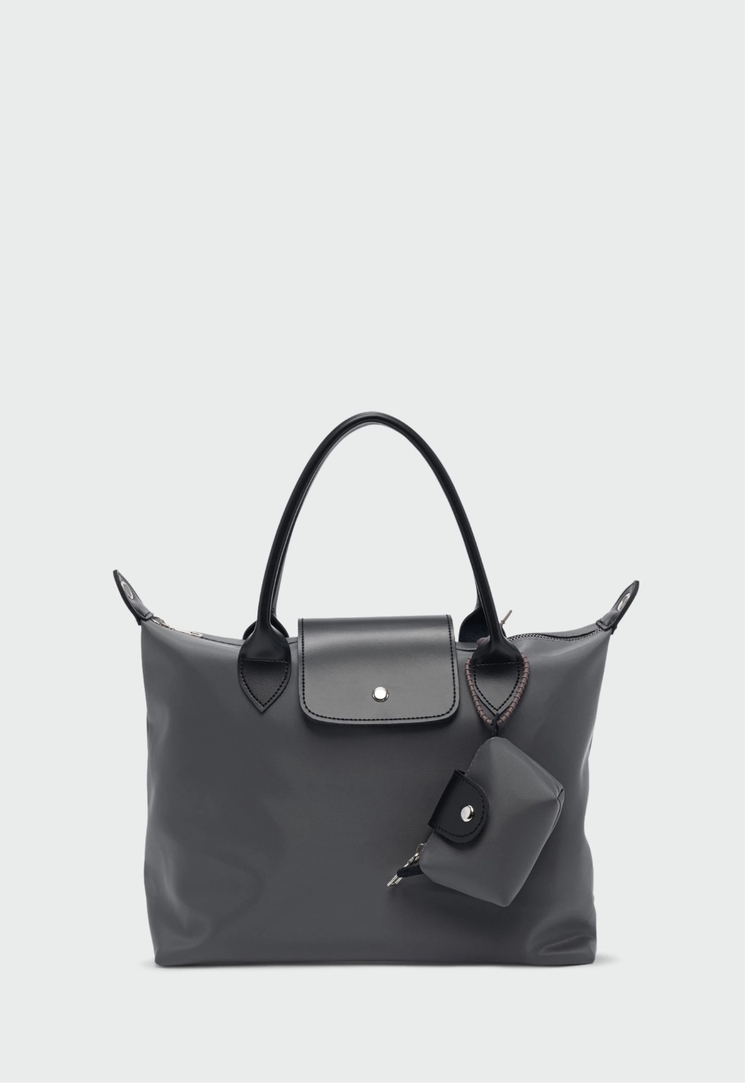Kadın Katlanabilir Su Geçirmez Shopper Tote Çanta – Mini Cüzdanlı 