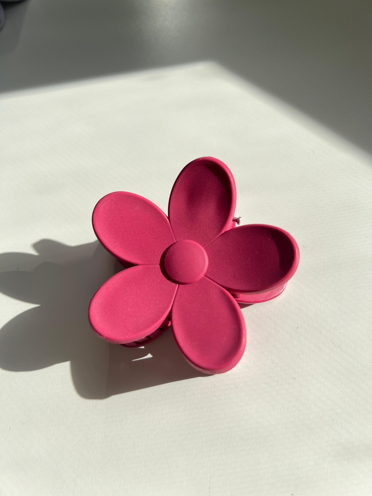 Fuşya Flower Clips Saç Tokası