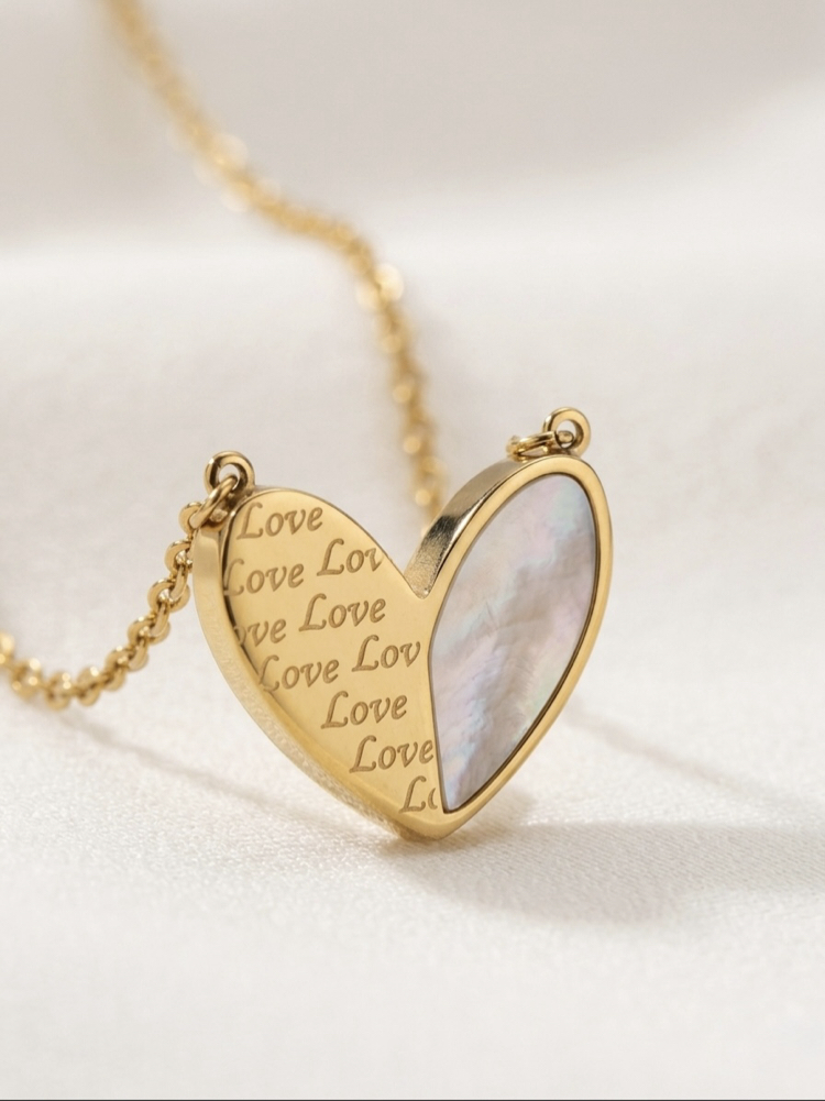 Çelik | Pearly Love kolye