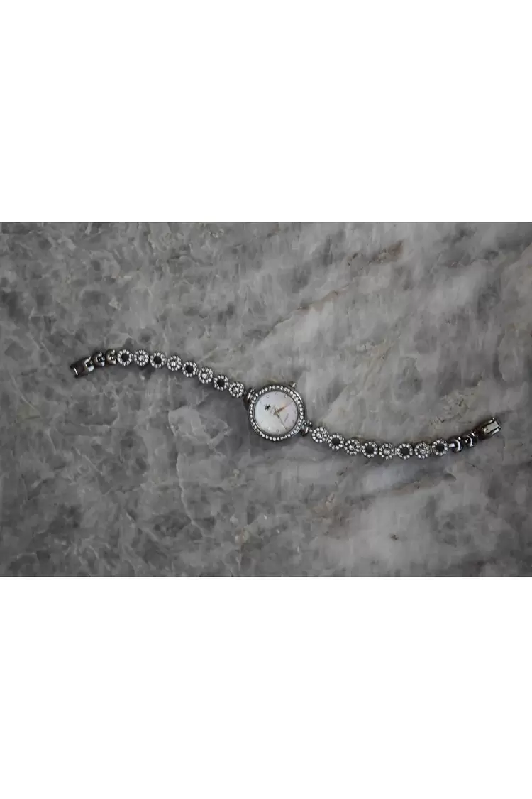 Bella Rosa White Oval Taşlı Kadın Saat