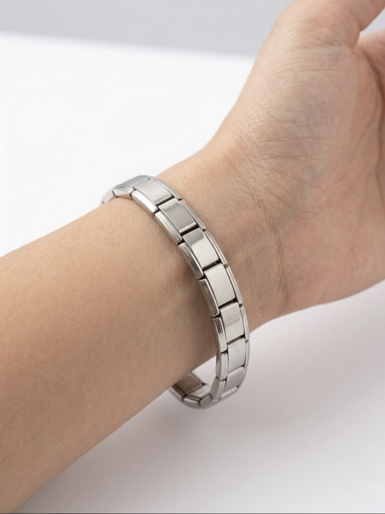 Çelik Silver Nomination Unisex Bileklik