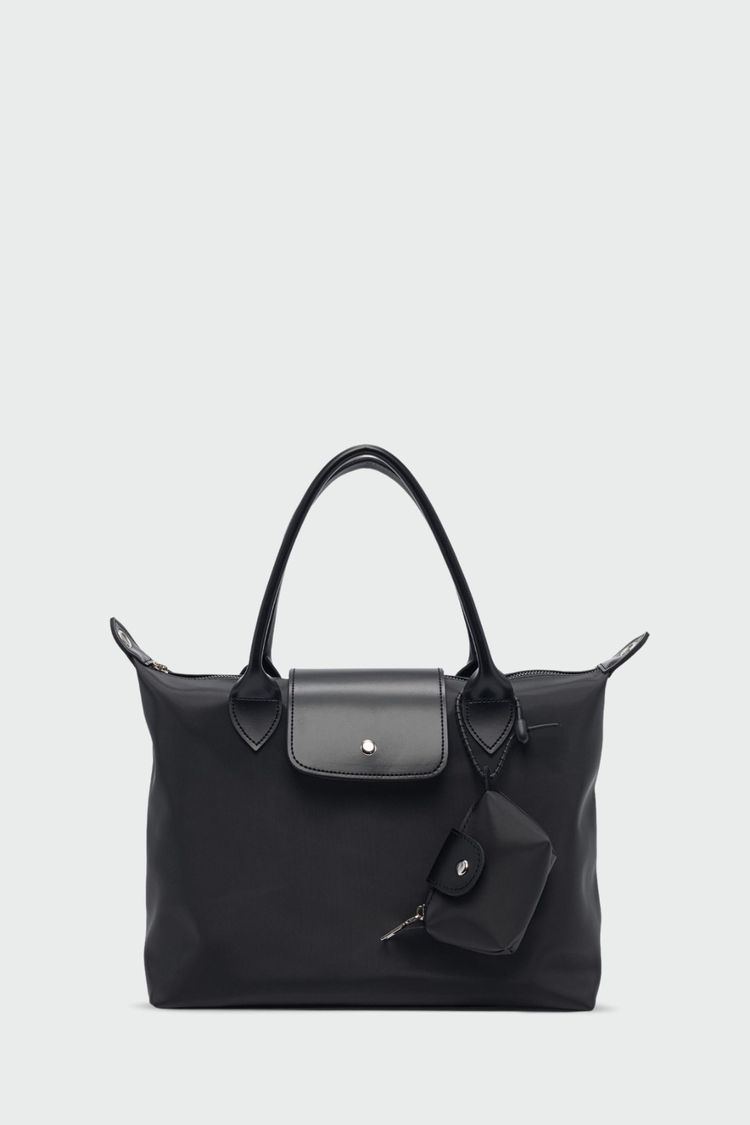 Kadın Katlanabilir Su Geçirmez Shopper Tote Çanta – Mini Cüzdanlı 