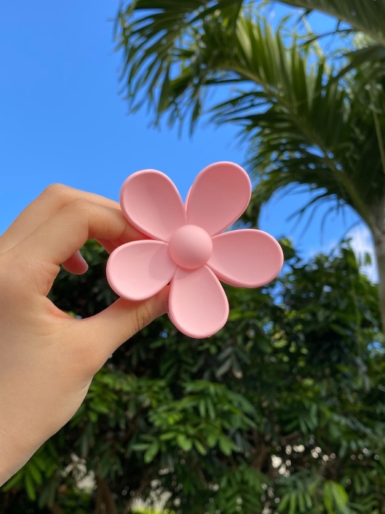 Pudra Flower Clips Saç Tokası