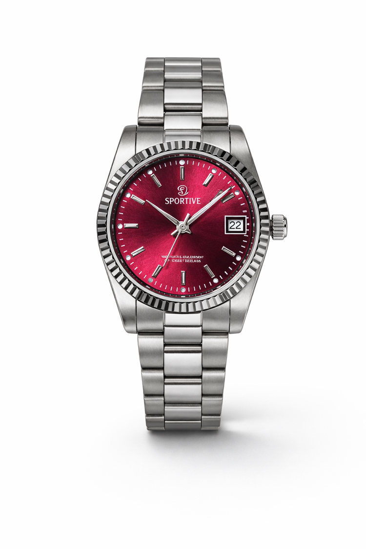Marka Model Bordo Kadranlı Çelik Kadın Saat