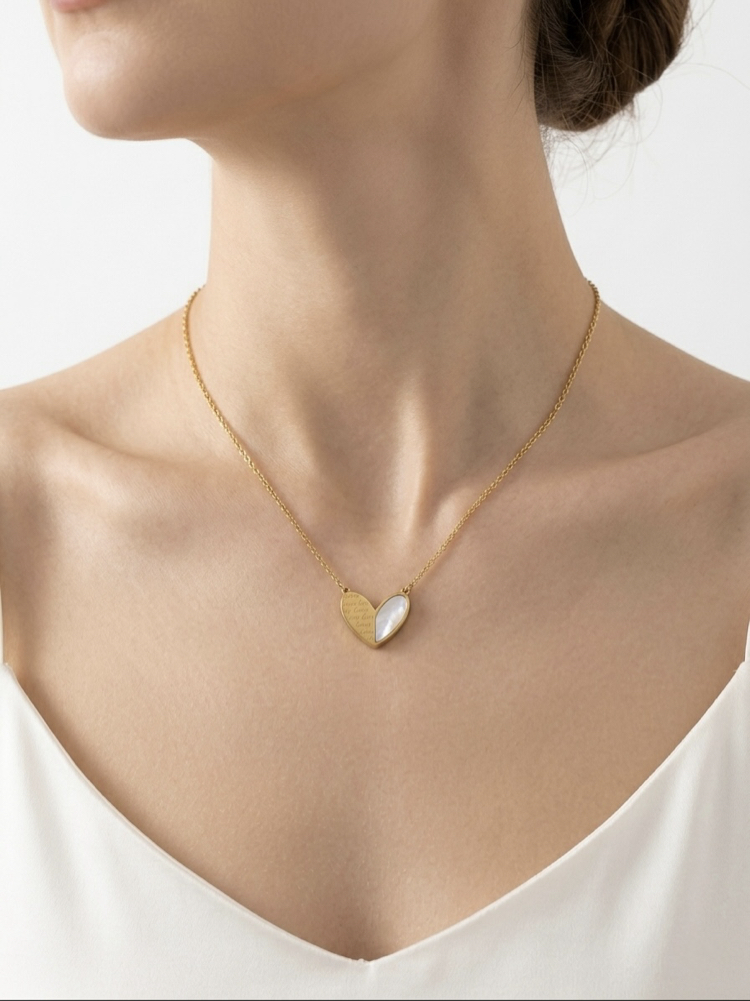 Çelik | Pearly Love kolye