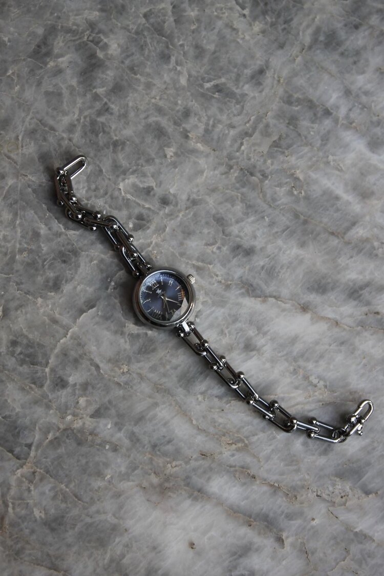  Midnight Silver Oval Kadranlı Çelik Kadın Saat