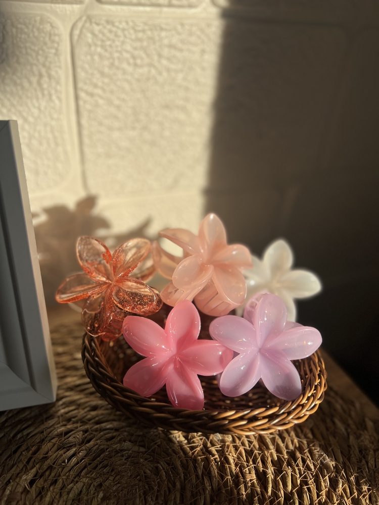 Pembe Lotus Saç Tokası